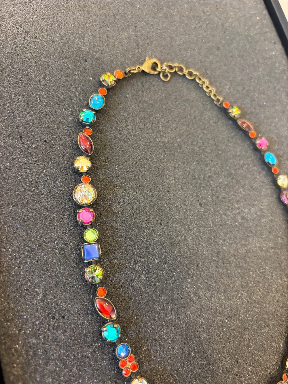 Sorrelli Multicolor Crystal Statement Necklace - Women Jewelry - Picture 2 of 4